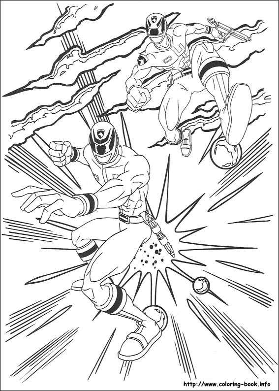 Power Rangers coloring picture